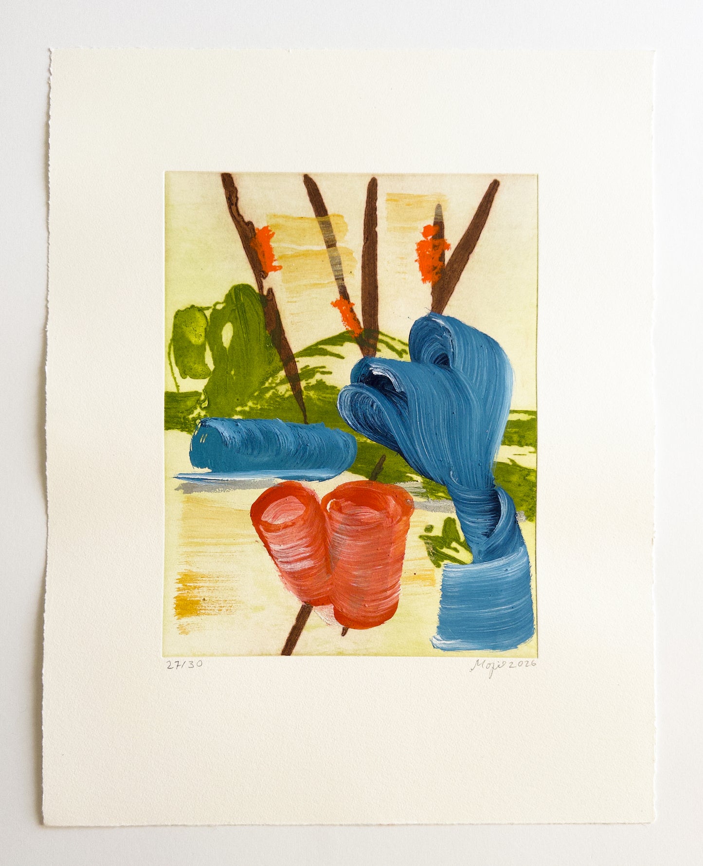 Mojé Assefjah – Where My Grandmother’s Roses Bloom (2026) | Hand-painted print