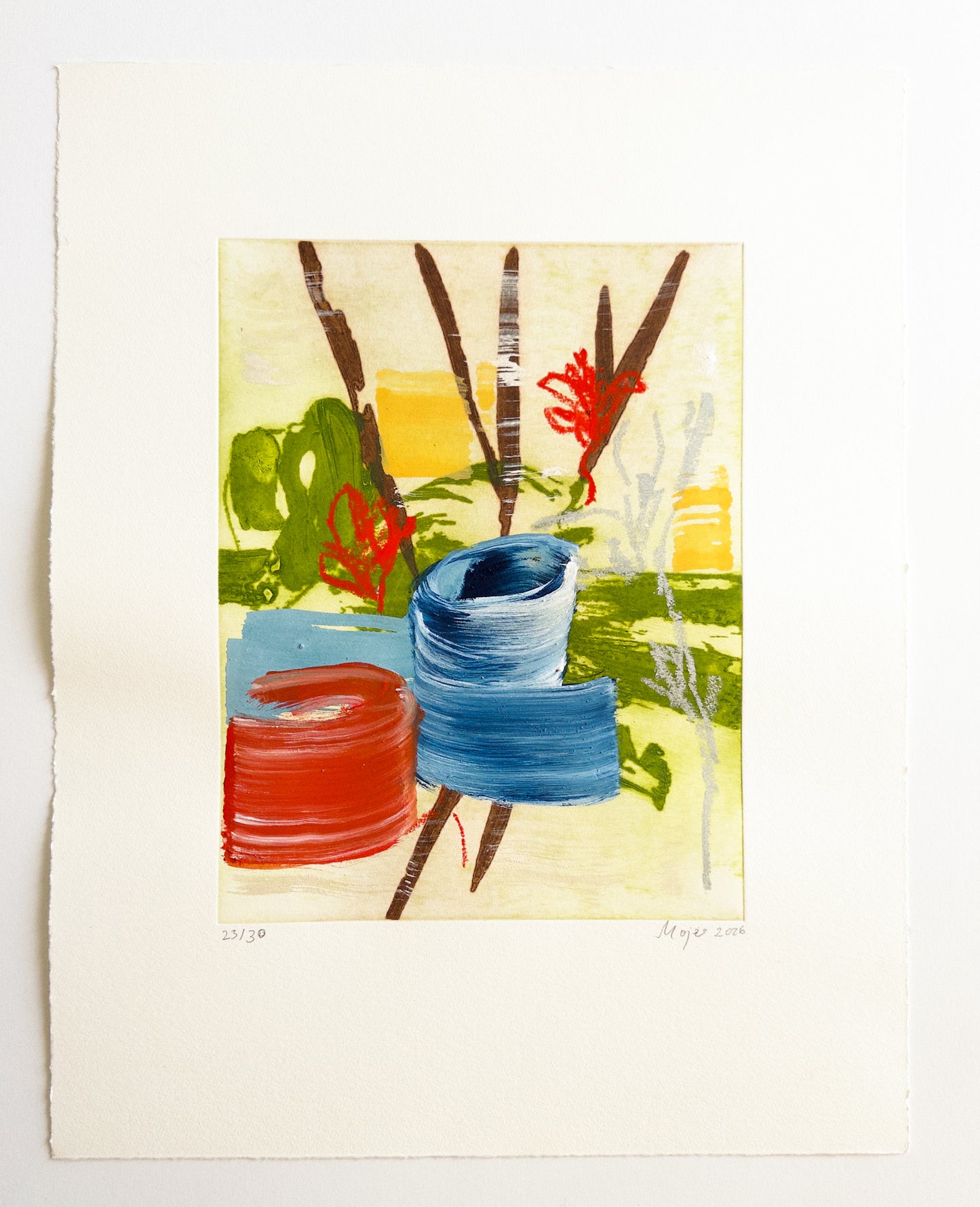 Mojé Assefjah – Where My Grandmother’s Roses Bloom (2026) | Hand-painted print