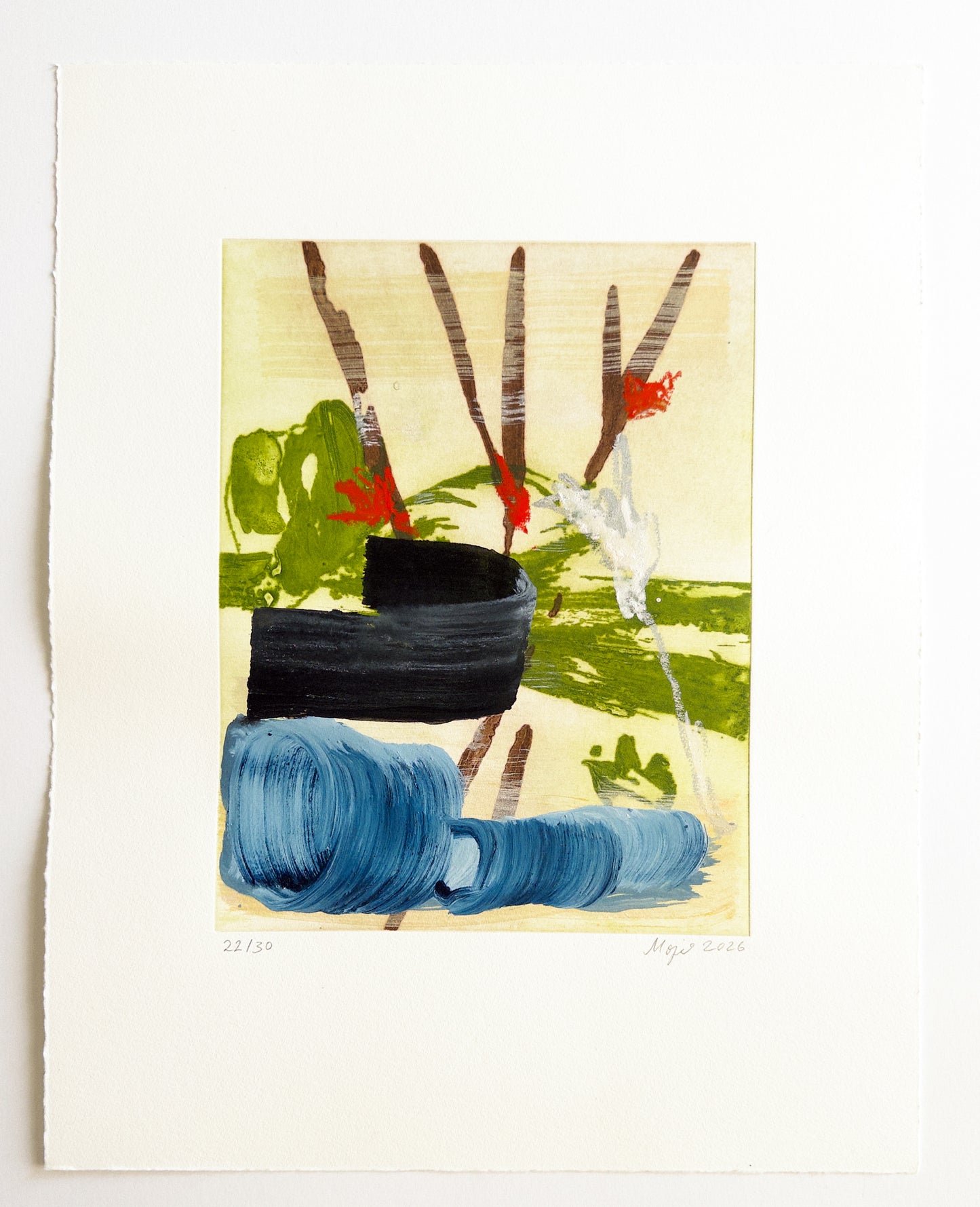 Mojé Assefjah – Where My Grandmother’s Roses Bloom (2026) | Hand-painted print