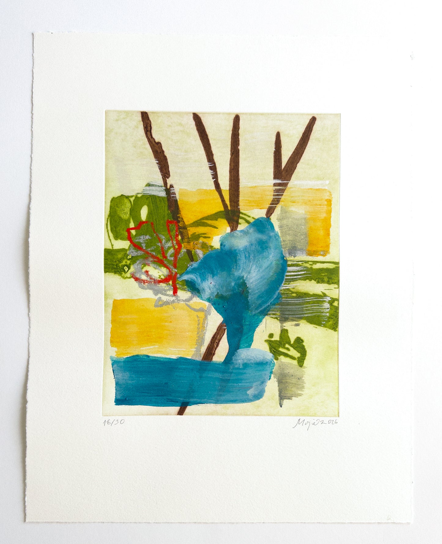 Mojé Assefjah – Where My Grandmother’s Roses Bloom (2026) | Hand-painted print