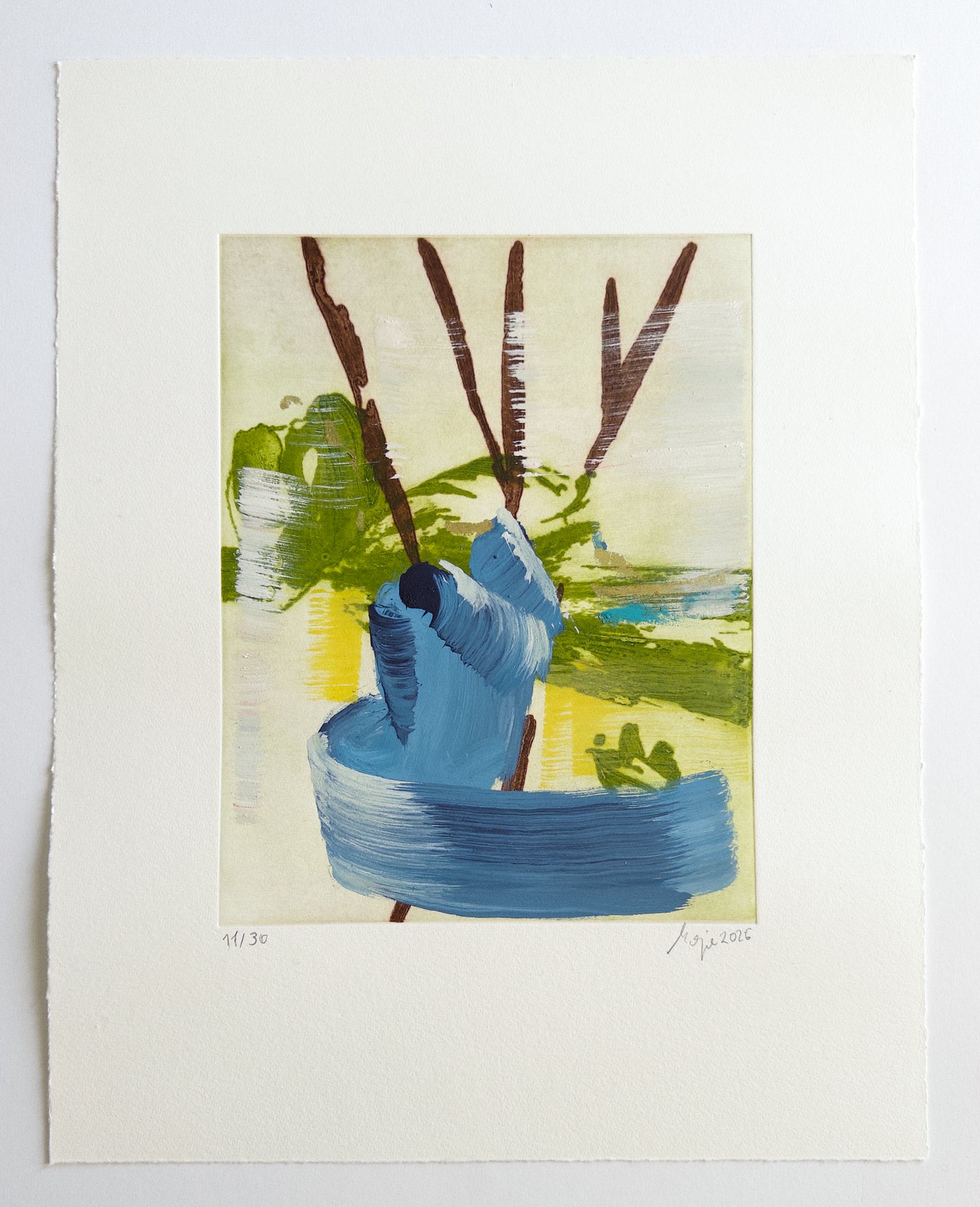 Mojé Assefjah – Where My Grandmother’s Roses Bloom (2026) | Handbemalte Druckgraphik