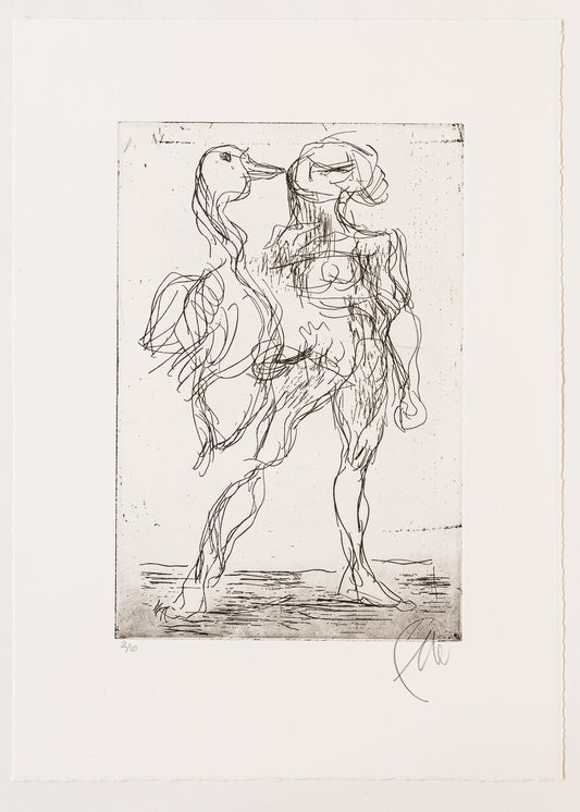 Markus Lüpertz - Leda (2025) | Limitierte Druckgraphik