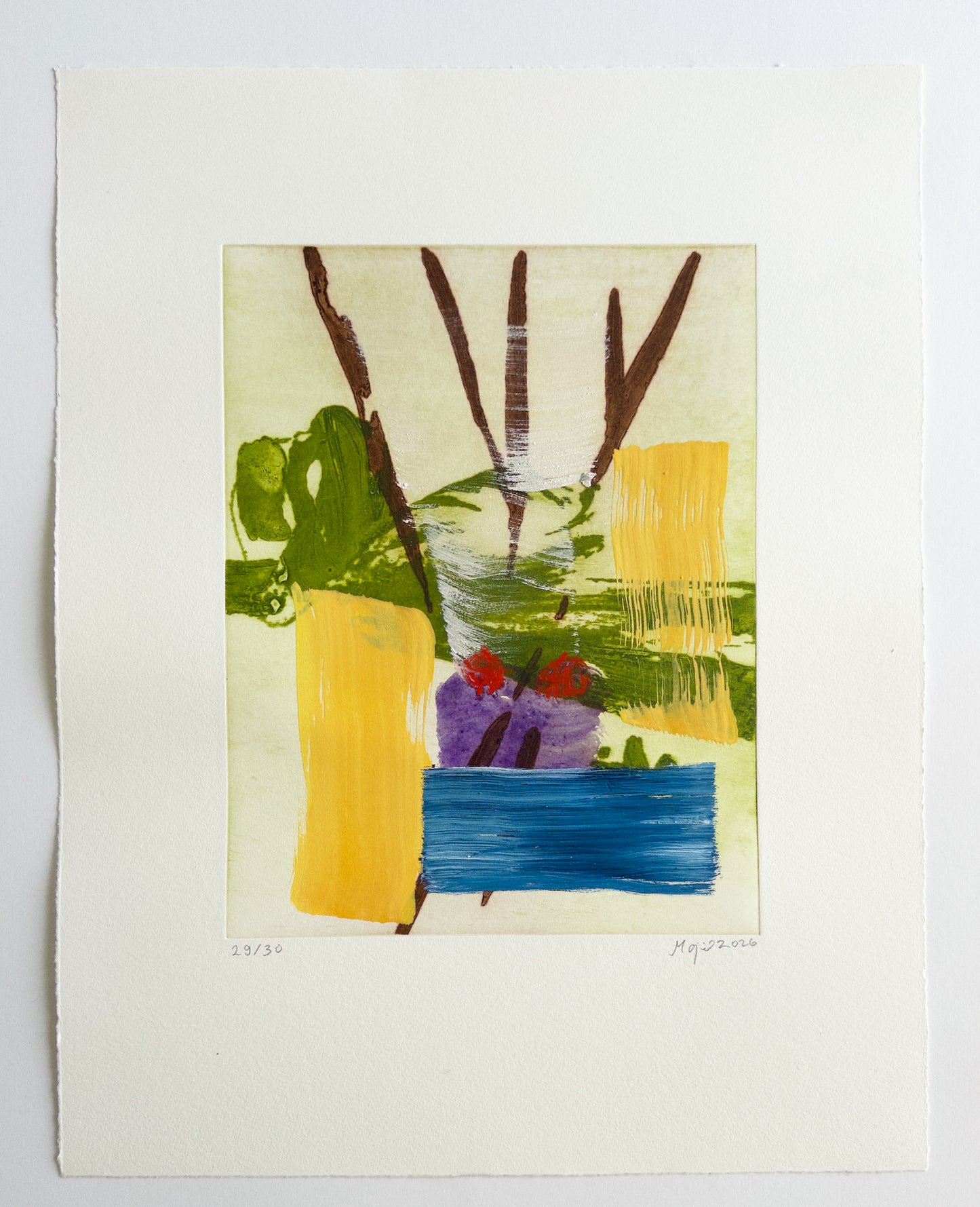 Mojé Assefjah – Where My Grandmother’s Roses Bloom (2026) | Hand-painted print