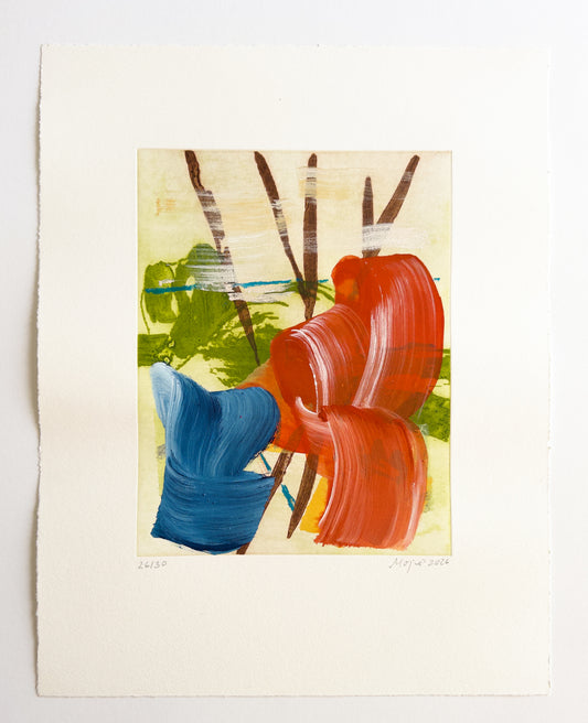 Mojé Assefjah – Where My Grandmother’s Roses Bloom (2026) | Hand-painted print