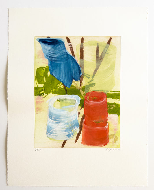 Mojé Assefjah – Where My Grandmother’s Roses Bloom (2026) | Hand-painted print