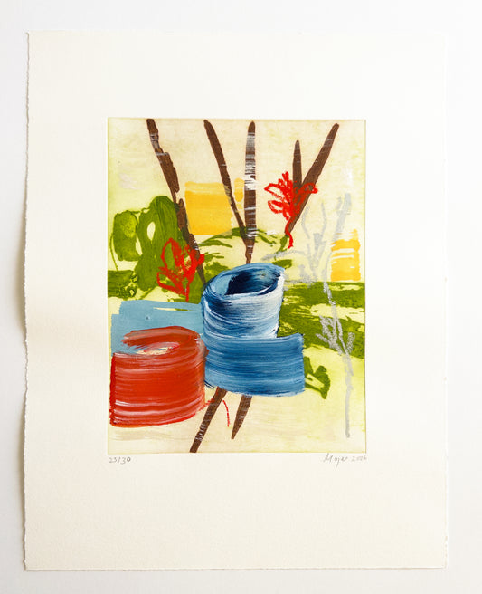 Mojé Assefjah – Where My Grandmother’s Roses Bloom (2026) | Hand-painted print