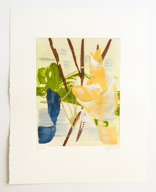 Mojé Assefjah – Where My Grandmother’s Roses Bloom (2026) | Hand-painted print