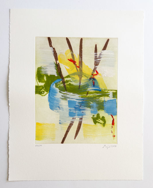 Mojé Assefjah – Where My Grandmother’s Roses Bloom (2026) | Hand-painted print