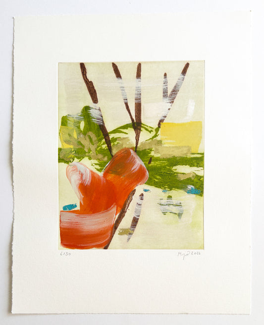 Mojé Assefjah – Where My Grandmother’s Roses Bloom (2026) | Hand-Painted Print