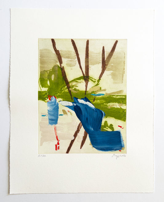 Mojé Assefjah – Where My Grandmother’s Roses Bloom (2026) | Hand-painted Print