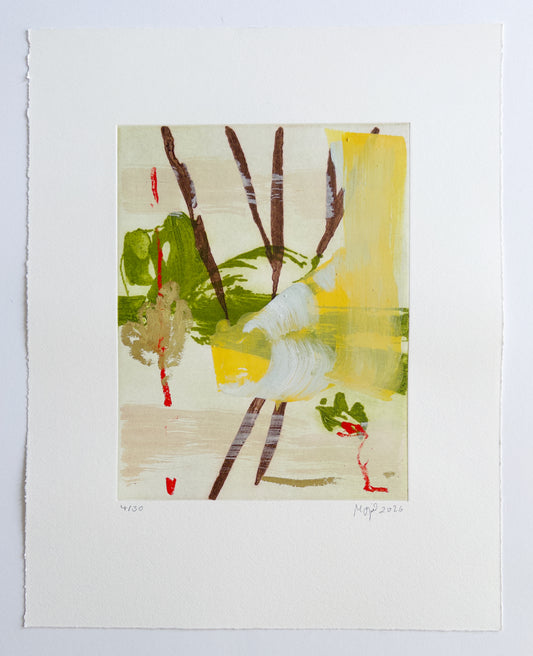 Mojé Assefjah – Where My Grandmother’s Roses Bloom (2026) | Hand-Painted Print