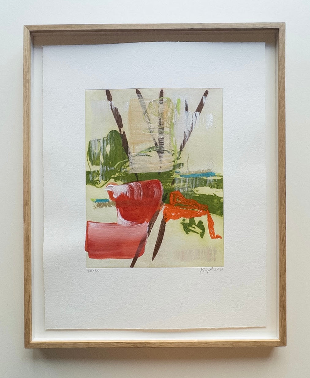 Mojé Assefjah – Where My Grandmother’s Roses Bloom (2026) | Hand-painted print