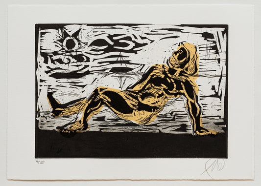 Markus Lüpertz - Die Liegende (2025) | Limitierte Druckgraphik