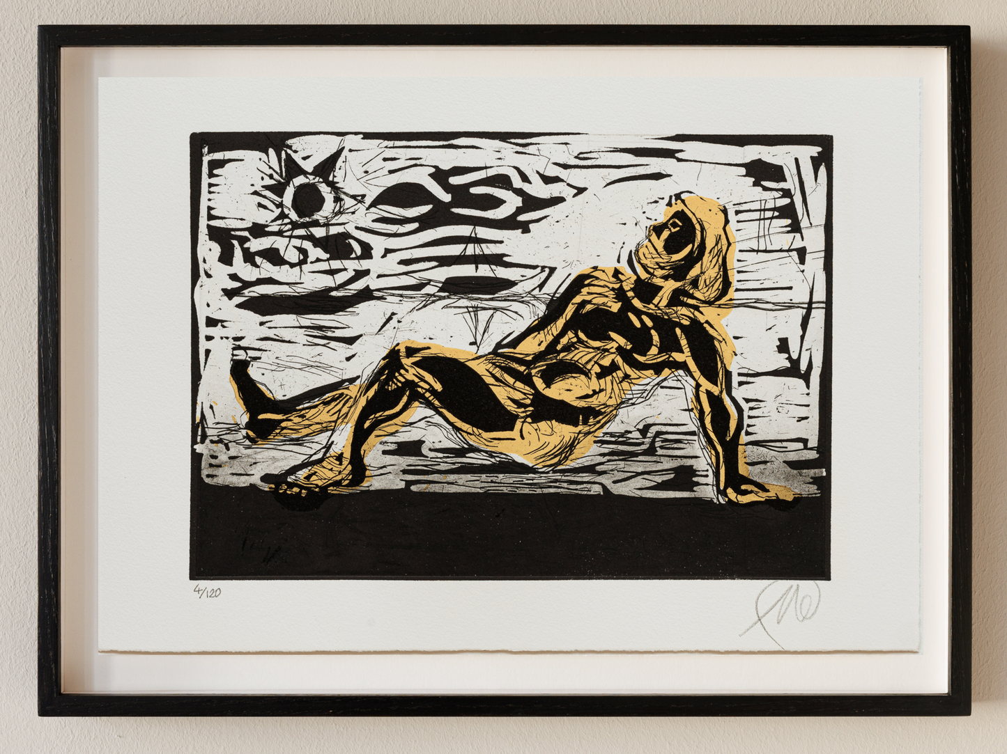 Markus Lüpertz - Die Liegende (2025) | Limitierte Druckgraphik