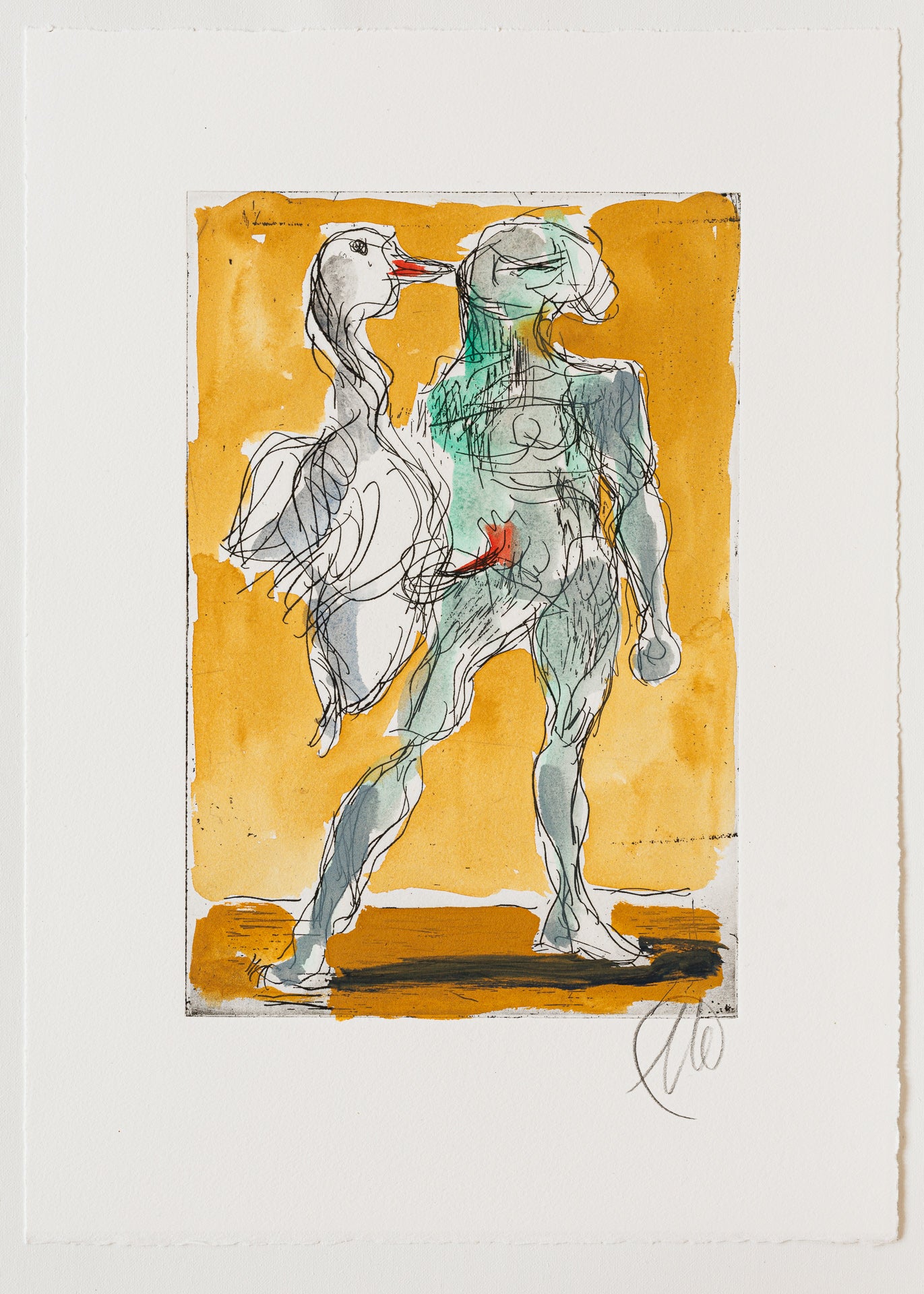 Markus Lüpertz – Leda (2025) I (Unikat VIII)